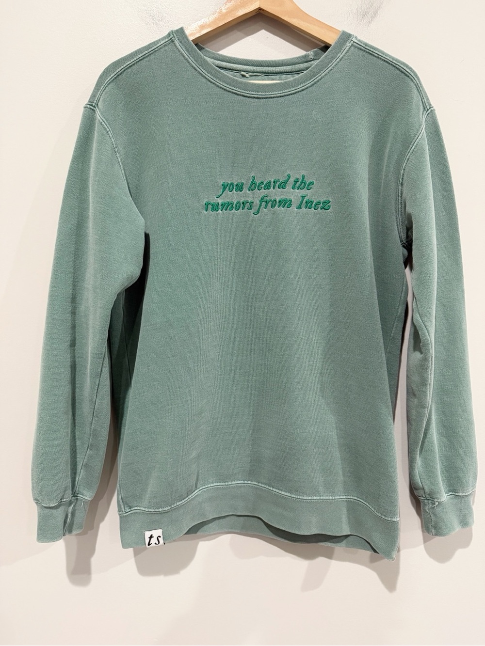 TAYLOR SWIFT Folklore "you heard the rumors from Inez" Crewneck Sweatshirt Merch